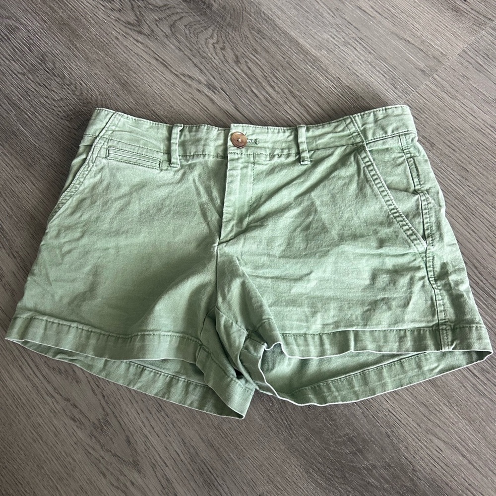 Green summer shorts